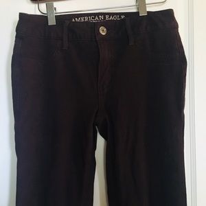 American Eagle Outfitters maroon jegging  size 2